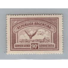 ARGENTINA 1928 GJ 649I ESTAMPILLA VARIEDAD PAPEL INGLES HERMOSA, NUEVA MINT U$ 16.50